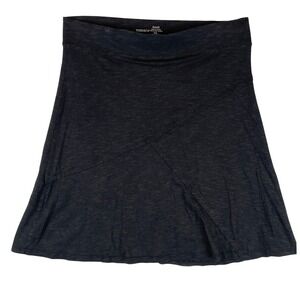 Toad&Co Chaka Skirt Charcoal Gray Organic Cotton Tencel Blend Mini Skirt Small